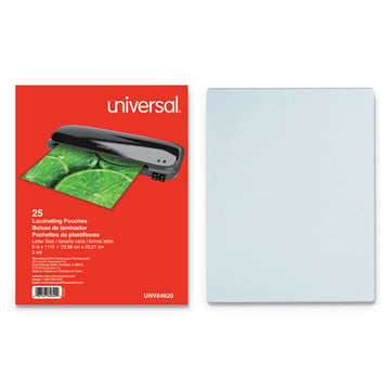 Universal® Laminating Pouches, 5 Mil, 6.5" X 4.38", Crystal Clear, 100-box freeshipping - TVN Wholesale